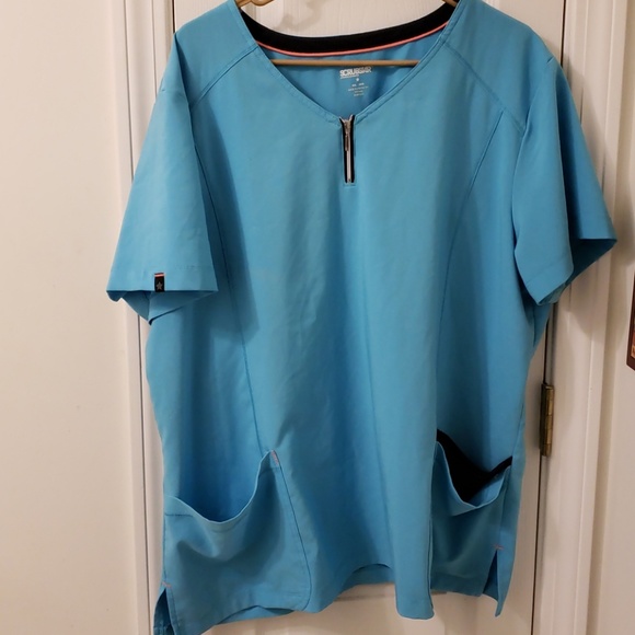 Scrubstar Tops - Waterproof blue scrub top